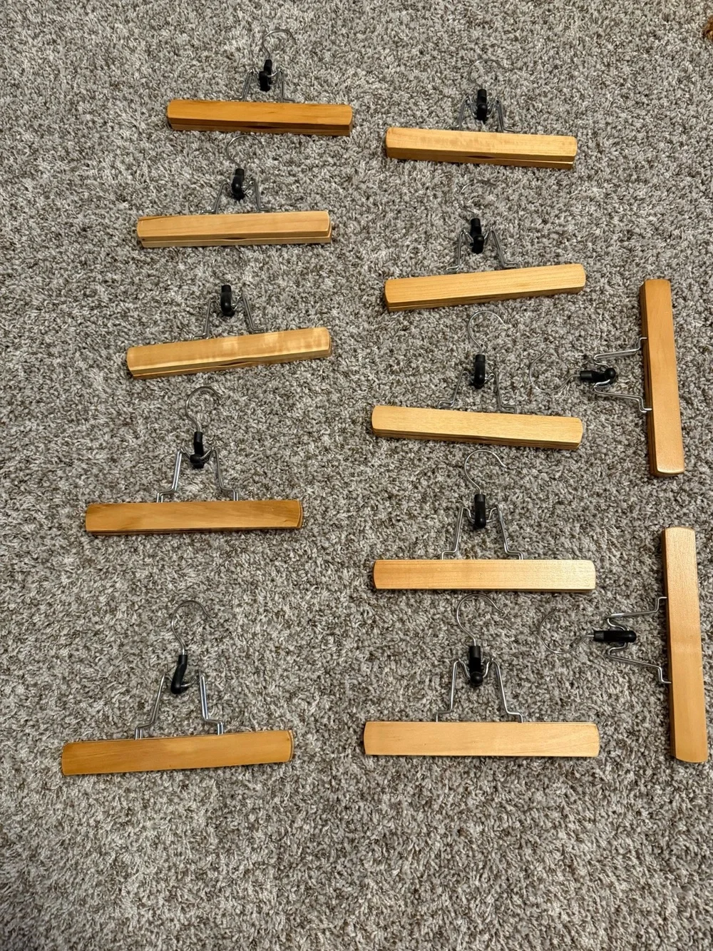 Wooden Clip Hanger Wall Decor - Natural Wood